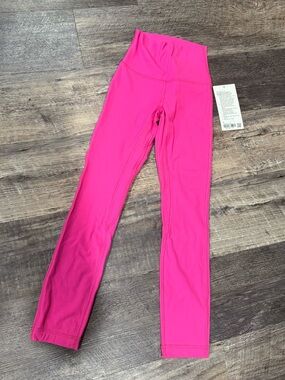 lululemon womens Sonic Pink High-Rise align ribbed Leggings